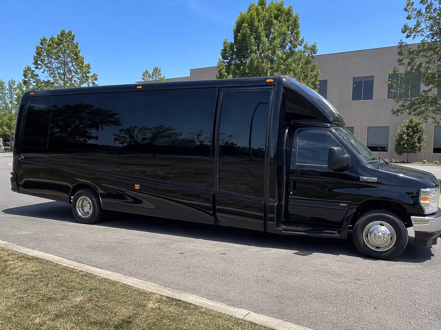 Elk Grove Bachelor & Bachelorette Transportation party bus exterior