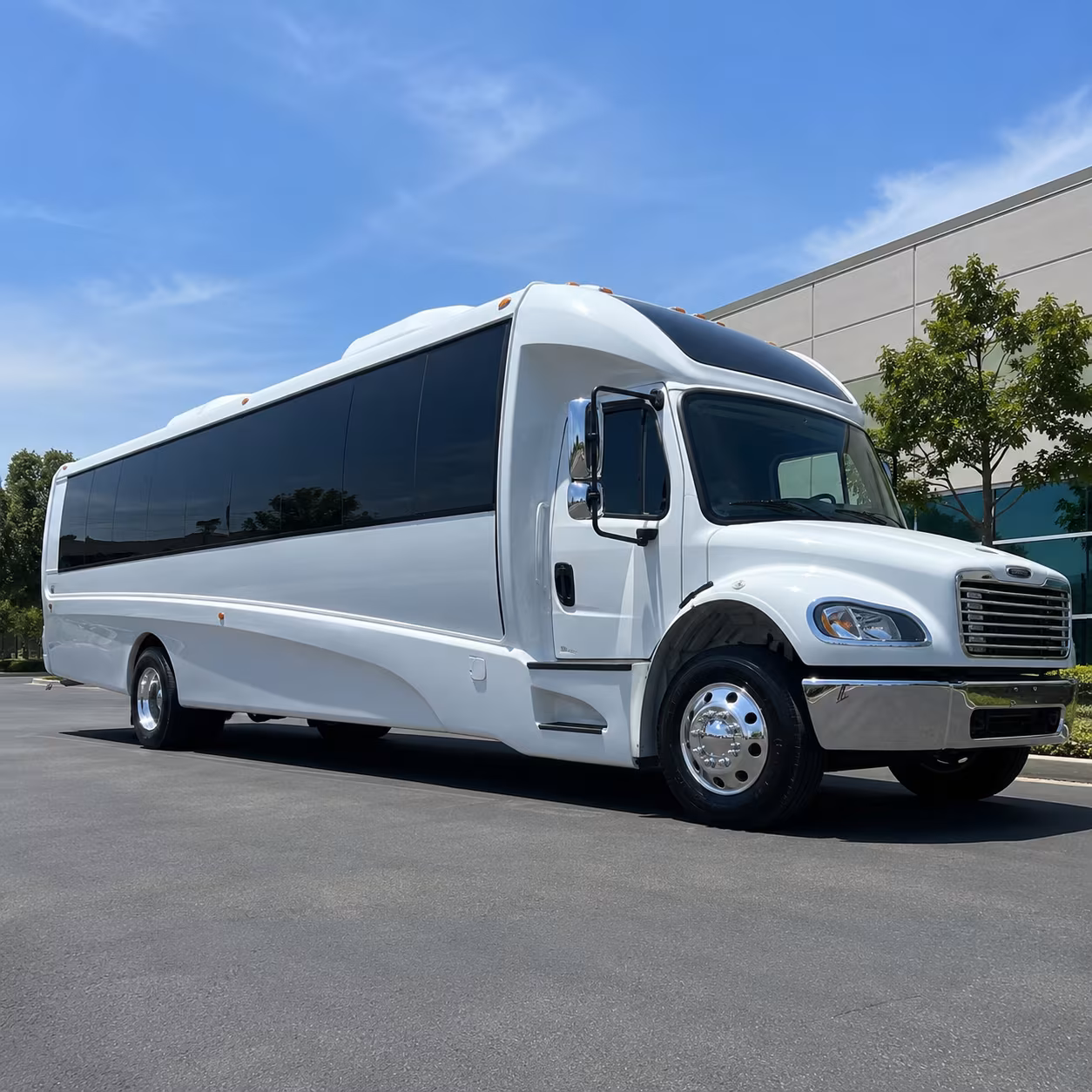 Elk Grove Corporate Transportation party bus exterior