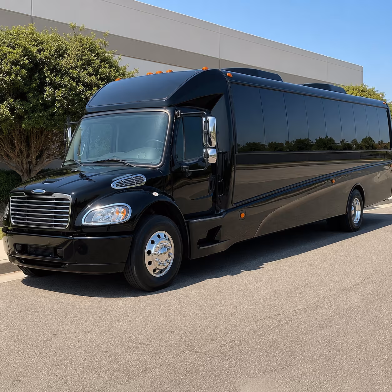 Elk Grove Corporate Transportation party bus exterior