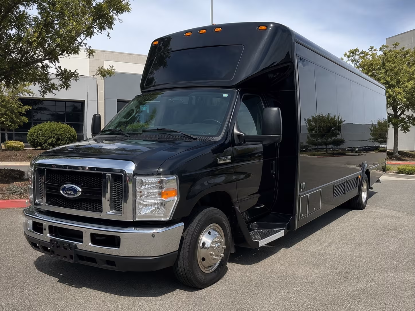 Elk Grove Private Event Transportation party bus exterior