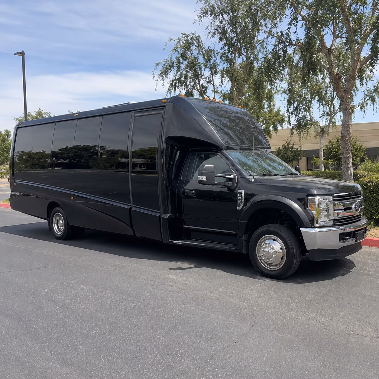 Elk Grove Private Event Transportation party bus exterior