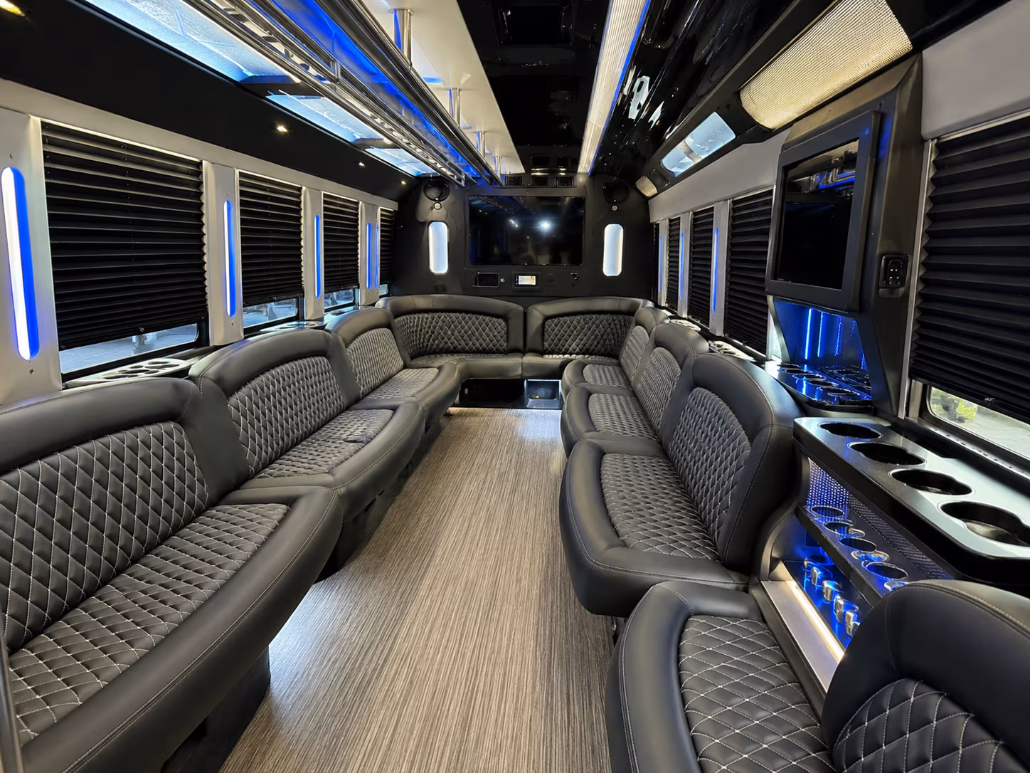 Elk Grove Prom & Homecoming Transportation party bus exterior
