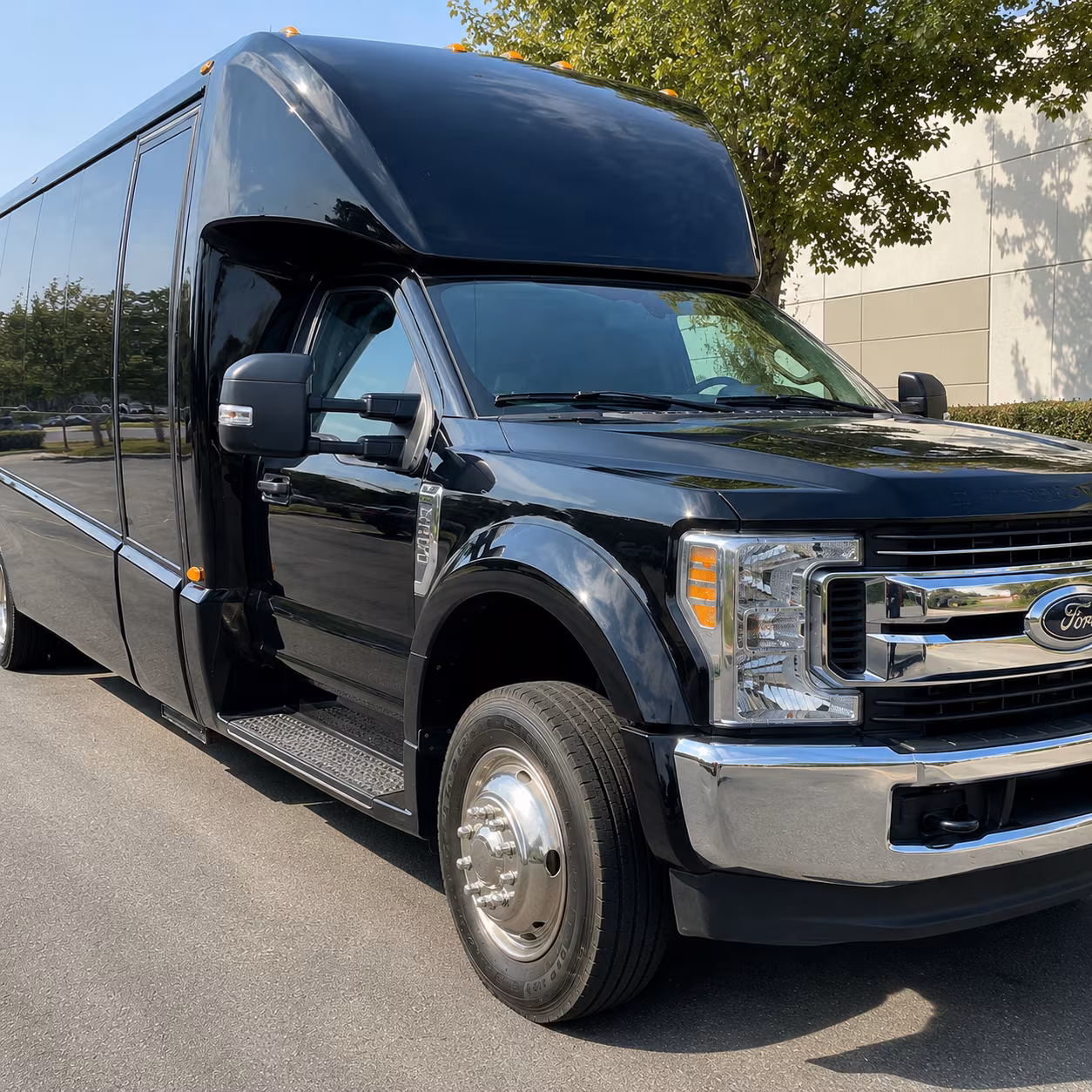 Elk Grove School Event Transportation party bus interior