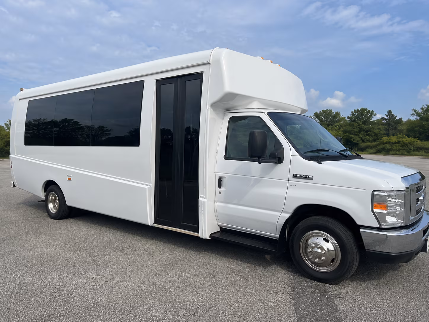 Elk Grove Sporting Event Transportation party bus exterior
