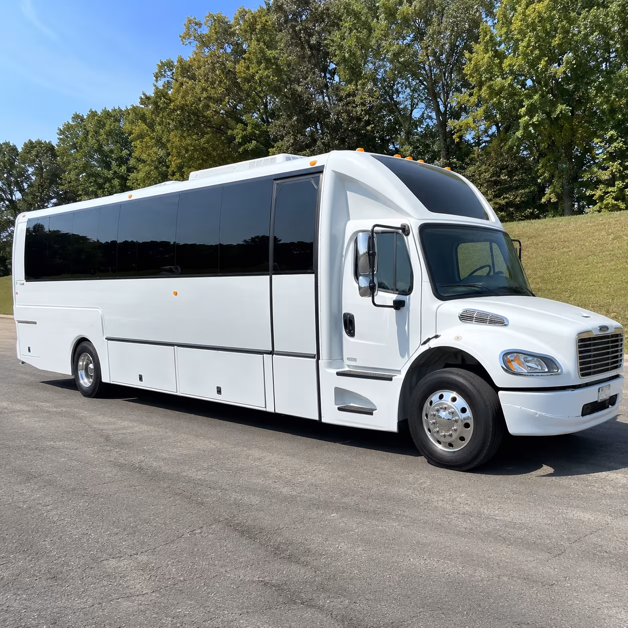 Elk Grove Sporting Event Transportation party bus exterior