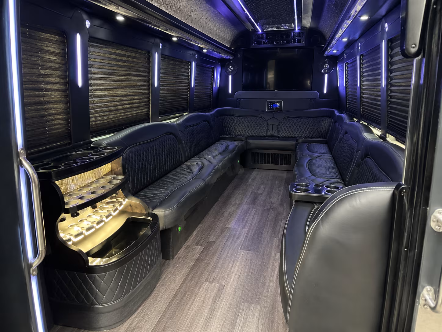 Elk Grove Winery Tour & Pub Crawl Transportation party bus exterior